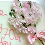 birthday flowers cake