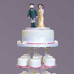individual portions tower wedding cake