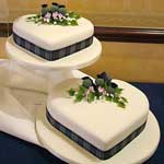 scottish hearts wedding cake
