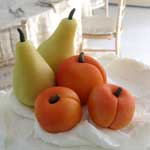 marzipan fruits apricots pears wedding cake