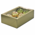 Cupcake Box Gold (holds 6) with insert