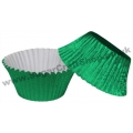 Muffin Cases Foil 50 -  Green