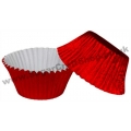 Muffin Cases Foil 50 -  Red