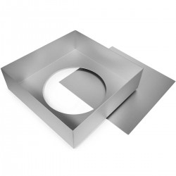 Satin Anodised Loose Base Cake Tin 14" Square