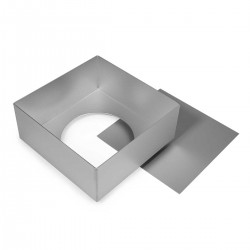 Satin Anodised Loose Base Cake Tin 6" Square