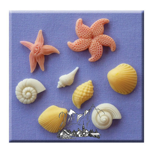 Alphabet Moulds Shells & Starfish Mould Alphabet Moulds Shells & Starfish Mould