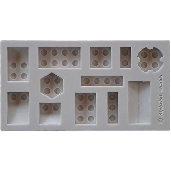 Alphabet Moulds Building Bricks Lego Mould