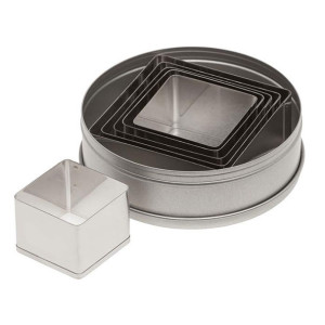 Square Cutter Set in Tin Square Cutter Set in Tin