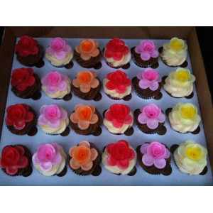 Rose Wafers Large x12 Rose Wafers Large x12
