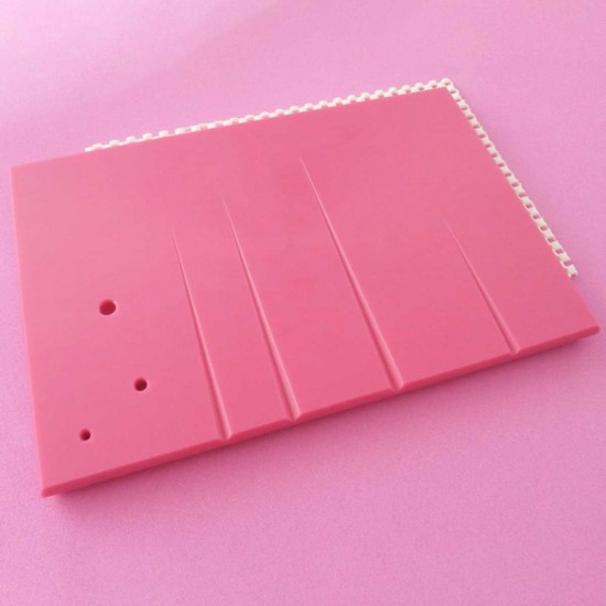 Bonzos Non-Stick Veining Board with Holes 10" Pink