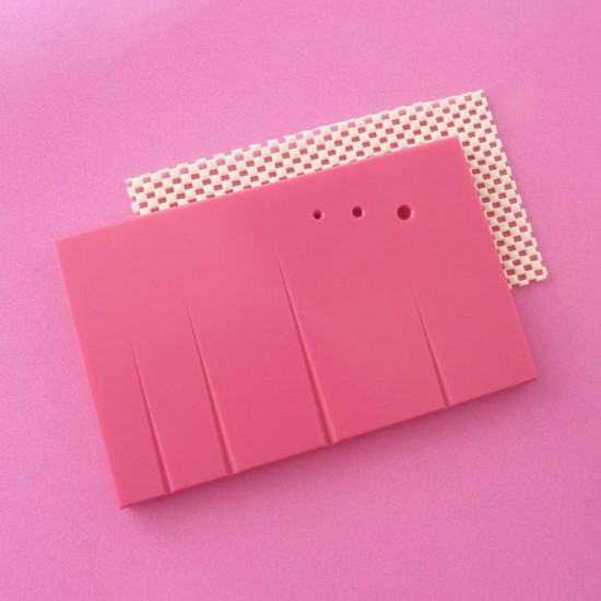 Bonzos Non-Stick Veining Board with Holes 8" Pink