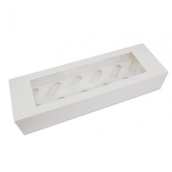 Oblong Cupcake Box 12 White