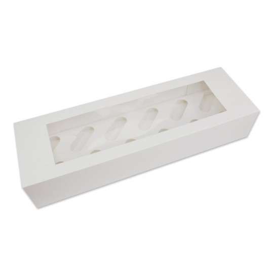 Bonzos Oblong Cupcake Box 12 White Bonzos Oblong Cupcake Box 12 White