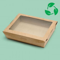 Kraft Salad Box with Window 8"x6"x2" x50