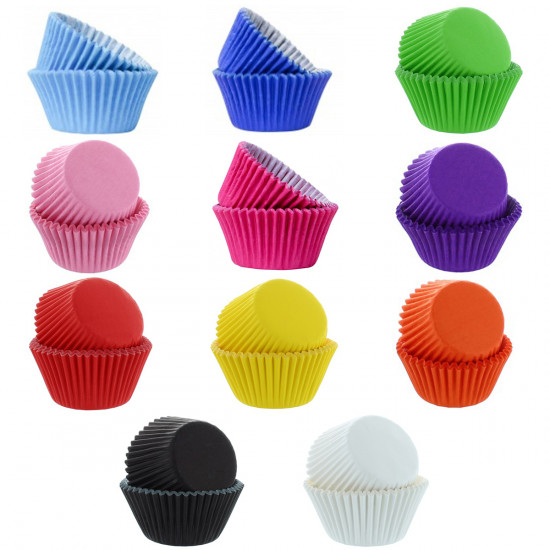 Bonzos Muffin Paper Cases Strong Rainbow x275