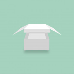 Folding Cake Box 6"x6"x3" x250