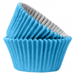 Muffin Paper Cases Baby Blue x50