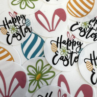 Toppers Cupcake Easter x15 Pre Cut 2"