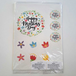 Toppers Floral modern Mothers Day 6" cake and cupcake set 