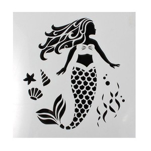 Mermaid Stencil Mermaid Stencil