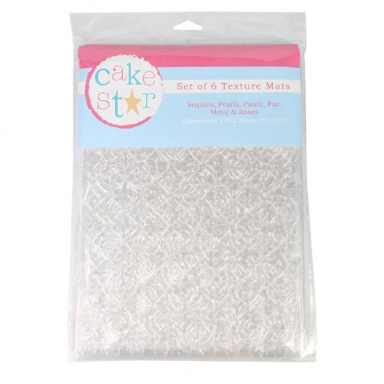 Cake Star Texture Mats Fashion x6