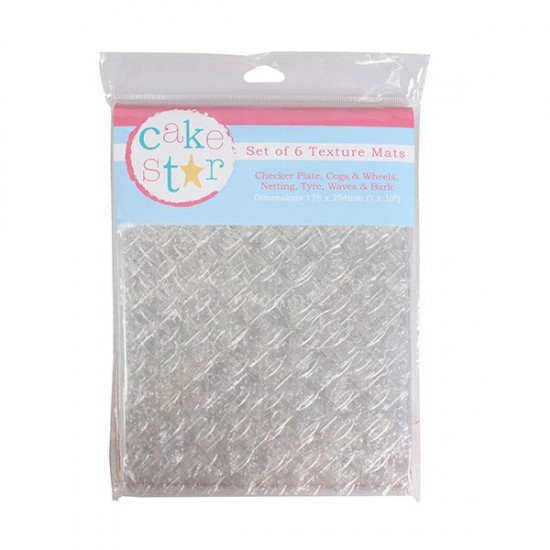 Cake Star Texture Mats Outdoor Adventure x6