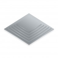 4mm Board Square 12" Silver