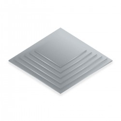4mm Board Square 12" Silver