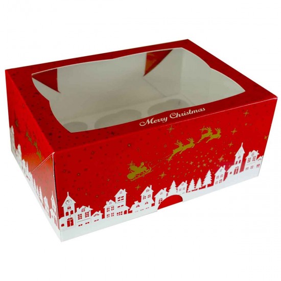 Bonzos Christmas Cupcake Box 6