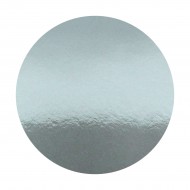 Cut Card Round 10" Silver