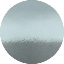 Cut Card Round 12" Silver