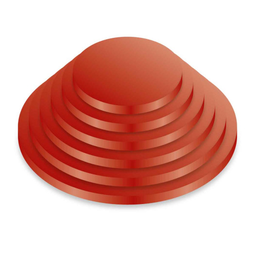 Bonzos Drum Round 10" Red Bonzos Drum Round 10" Red
