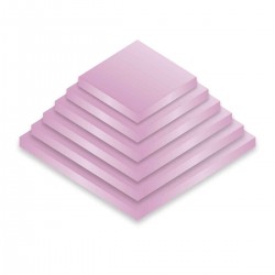 Drum Square 12" Pale Pink