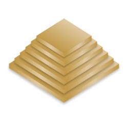 Drum Square 16" Gold