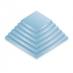 Drum Square 12" Pale Blue