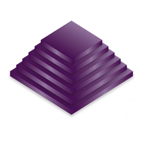 Bonzos Drum Square 16" Deep Purple