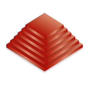 Drum Square 14" Red