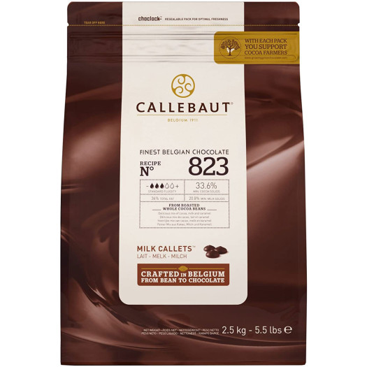 Callebaut Finest Belgian Milk Chocolate 2.5kg Callets™ Callebaut Finest Belgian Milk Chocolate 2.5kg Callets™