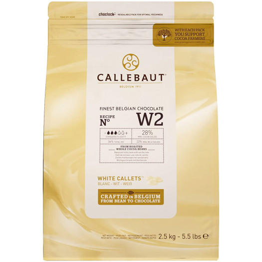 Callebaut Finest Belgian White Chocolate 2.5kg Callets™ Callebaut Finest Belgian White Chocolate 2.5kg Callets™