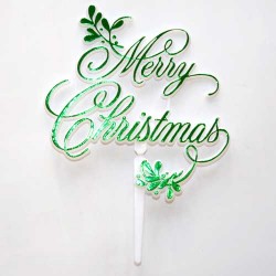 Merry Christmas Mistletoe Motto Green