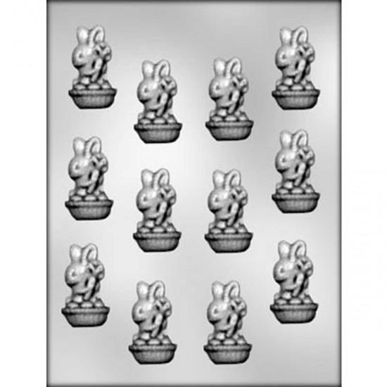 CK Products Chocolate Mould Rabbit in Basket with Carrot
