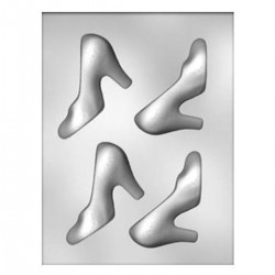 Chocolate Mould Shoe High Heels 3D 4"