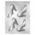 Chocolate Mould Shoe High Heels 3D 4"