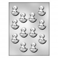 Chocolate Mould Chick In Fancy Egg