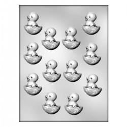 Chocolate Mould Chick In Fancy Egg