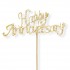 Diamante Happy Anniversary Gold