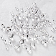 Table Sprinkles Clear Diamond Various 100g