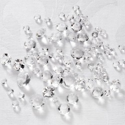 Table Sprinkles Clear Diamond Various 100g