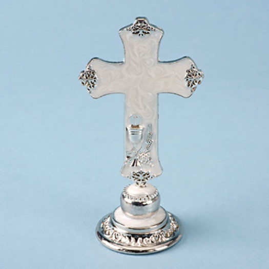 Bonzos Cross Pearlised Silver