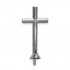 Cross on Stem Silver